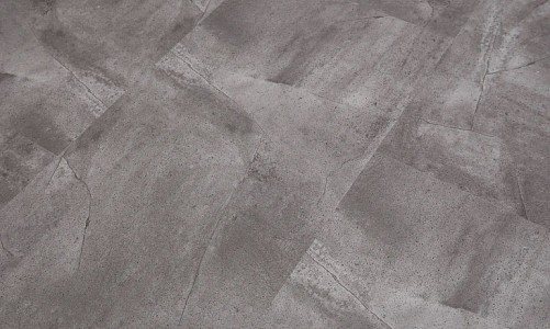 SPC ламинат под плитку Vinilam Ceramo Stone Серый Бетон 61602