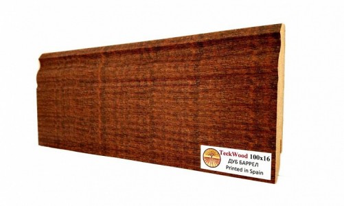 TeckWood - Плинтус TeckWood Ламинированный 100х16 мм Дуб Баррел Плинтус TeckWood Ламинированный 100х16 мм Дуб Баррел