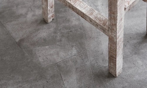 SPC ламинат под плитку Vinilam Ceramo Stone Серый Бетон 61602