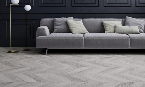 Ламинат Faus Master Light Grey Chevron S180086