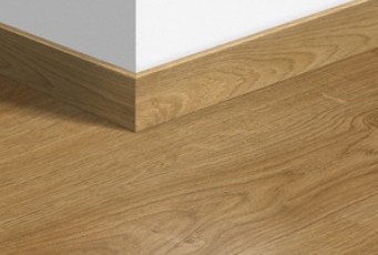 Плинтус ламинированный Quick-Step Паркетный 77х14 мм Дуб белый светлый 1491