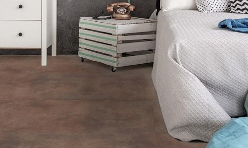 SPC ламинат под плитку Vinyline Hydro Fix Stone Cement Copper
