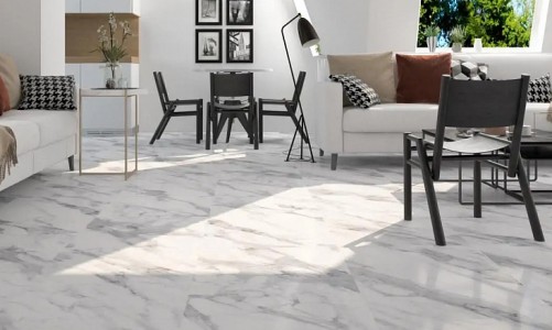 Виниловый пол Rigid Firmfit Tiles Мрамор Калакатта XT-4000