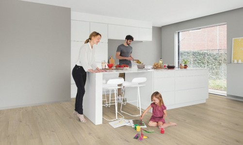 Quick-Step - ПВХ плитка Quick-Step Pulse Glue Plus Дуб хлопковый бежевый PUGP40103 ПВХ плитка Quick-Step Pulse Glue Plus Дуб хлопковый бежевый PUGP40103