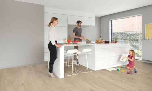 Quick-Step - ПВХ плитка Quick-Step Pulse Glue Plus Дуб хлопковый бежевый PUGP40103 ПВХ плитка Quick-Step Pulse Glue Plus Дуб хлопковый бежевый PUGP40103
