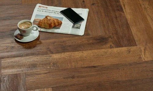 Виниловые полы Vinilam Herringbone Паркет Парижский IS11155