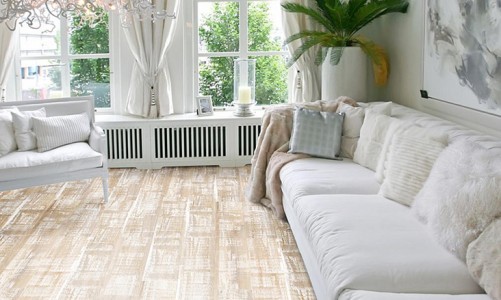 Клеевой пробковый пол Corkstyle Wood XL Dolomit White