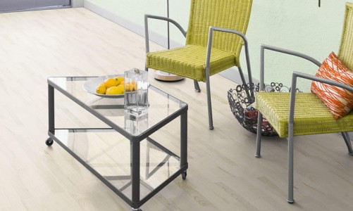 Замковый пробковый пол Corkstyle Wood Esche Weiss