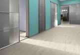 Замковый пробковый пол Corkstyle Wood Esche Weiss