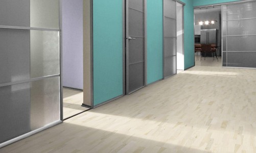 Замковый пробковый пол Corkstyle Wood Esche Weiss