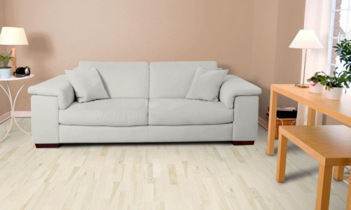 Замковый пробковый пол Corkstyle Wood Esche Weiss