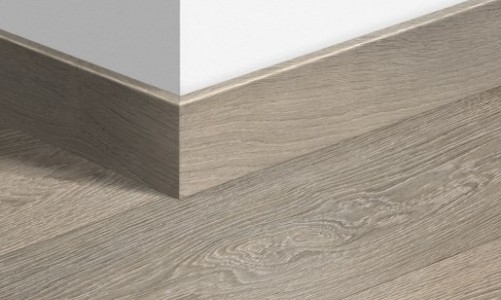 Плинтус ламинированный Quick-Step Паркетный 77х14 мм Доска дуба светло-серого старинного 1405
