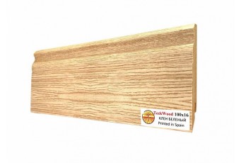 Плинтус TeckWood Ламинированный 100х16 мм Клен Беленый