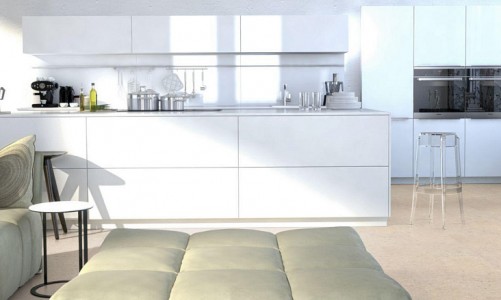 Замковый пробковый пол Corkstyle Ecocork Madeira White