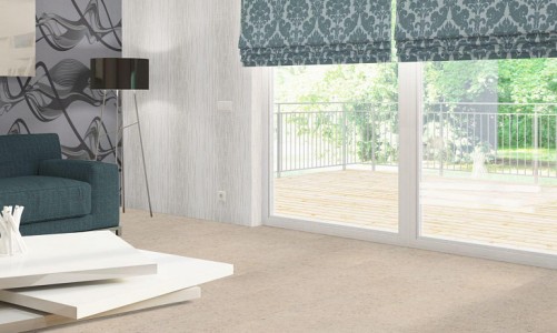 Замковый пробковый пол Corkstyle Ecocork Madeira White