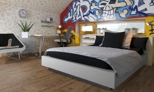 Замковый пробковый пол Corkstyle Wood Oak Brushed