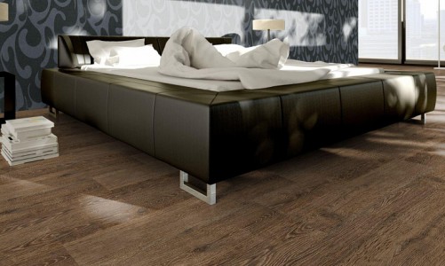 Замковый пробковый пол Corkstyle Wood Oak Brushed
