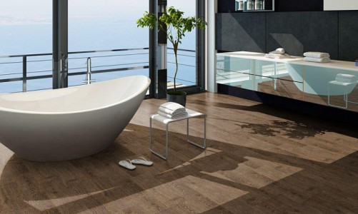 Замковый пробковый пол Corkstyle Wood Oak Brushed
