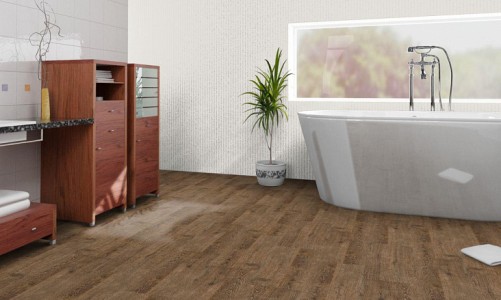 Замковый пробковый пол Corkstyle Wood Oak Brushed