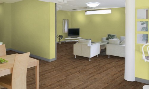 Замковый пробковый пол Corkstyle Wood Oak Brushed