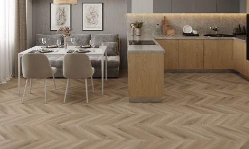 SPC ламинат французская елка Chevron Alpine Дуб Синистра ECO 18-6