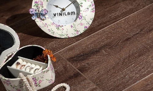 Виниловый пол Vinilam замковый Cork Дуб Лир 10085V