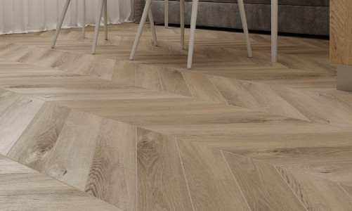 SPC ламинат французская елка Chevron Alpine Дуб Синистра ECO 18-6