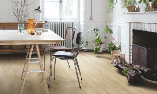Ламинат Quick-Step Classic Дуб бежевый рустикальный CLH4084