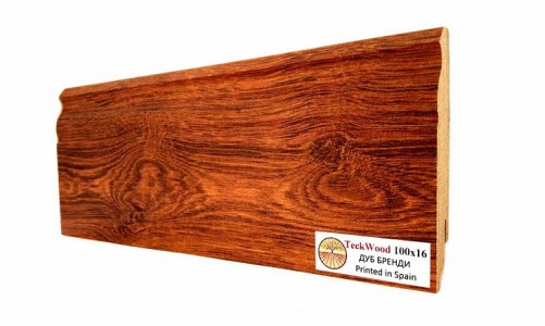 TeckWood - Плинтус TeckWood Ламинированный 100х16 мм Дуб Бренди Плинтус TeckWood Ламинированный 100х16 мм Дуб Бренди