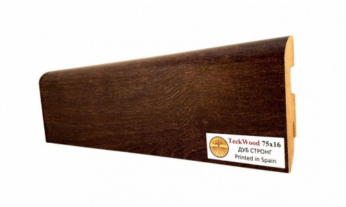 TeckWood - Плинтус TeckWood Ламинированный 75х16 мм Дуб Стронг Плинтус TeckWood Ламинированный 75х16 мм Дуб Стронг