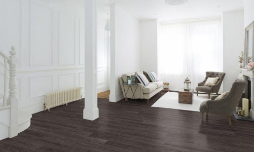 Замковый пробковый пол Wicanders Wood Essence Coal Oak