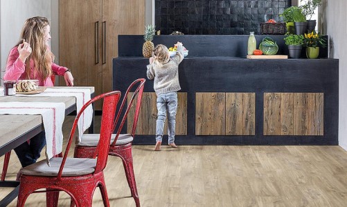 ПВХ плитка Quick-Step Balance Click Дуб каньон светло-коричневый пиленый BACL40031