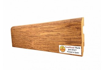 Плинтус TeckWood Ламинированный 75х16 мм Дуб Краст