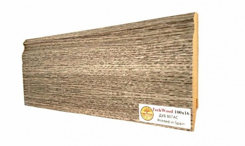Плинтус TeckWood Ламинированный 100х16 мм Дуб Вегас