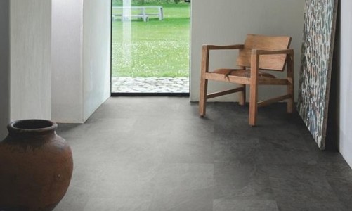 ПВХ плитка Quick-Step Ambient Click Сланец черный AMCL0035