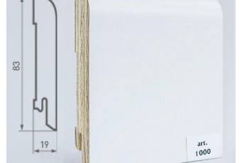 Плинтус Finitura Dekor Шпонированный 83х19 мм Дуб 1000