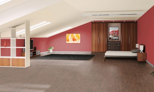 Клеевой пробковый пол Corkstyle Ecocork Linea Chocco