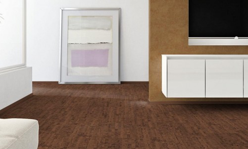 Клеевой пробковый пол Corkstyle Ecocork Linea Chocco