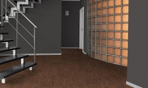 Клеевой пробковый пол Corkstyle Ecocork Linea Chocco