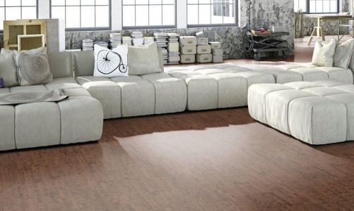 Клеевой пробковый пол Corkstyle Ecocork Linea Chocco