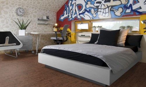 Клеевой пробковый пол Corkstyle Ecocork Linea Chocco