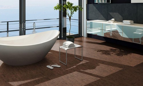 Клеевой пробковый пол Corkstyle Ecocork Linea Chocco