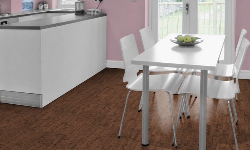 Клеевой пробковый пол Corkstyle Ecocork Linea Chocco