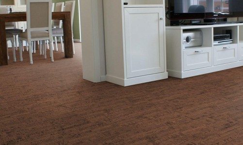 Клеевой пробковый пол Corkstyle Ecocork Linea Chocco