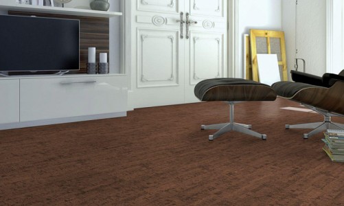 Клеевой пробковый пол Corkstyle Ecocork Linea Chocco