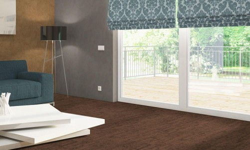 Клеевой пробковый пол Corkstyle Ecocork Linea Chocco