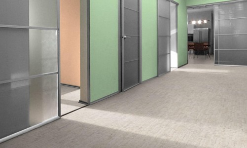 Клеевой пробковый пол Corkstyle Ecocork Linea White