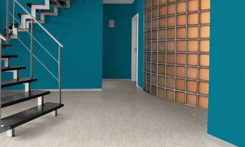 Клеевой пробковый пол Corkstyle Ecocork Linea White