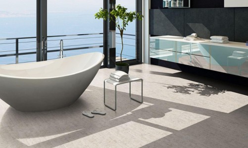 Клеевой пробковый пол Corkstyle Ecocork Linea White