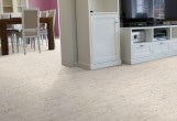 Клеевой пробковый пол Corkstyle Ecocork Linea White